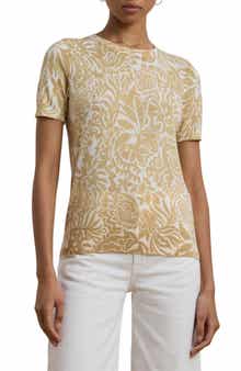 Lauren Ralph Lauren Floral Cotton Blend Sweater