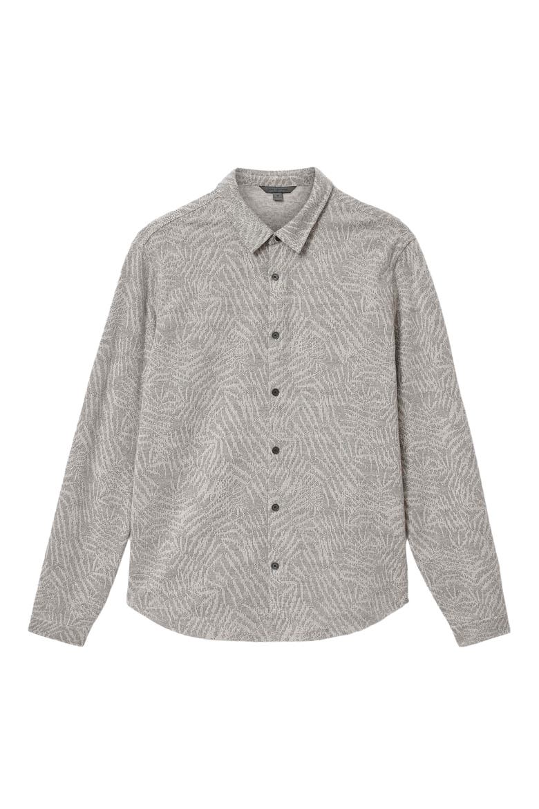 Paladino Jacquard Button-Up Shirt, Alternate, color, GREY SKY
