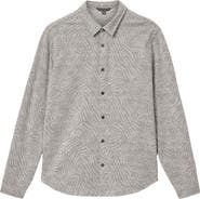 John Varvatos Paladino Jacquard Button-Up Shirt