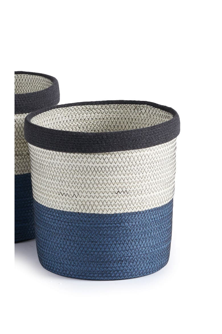 Ayden Round Baskets Set of 2, Alternate, color, White