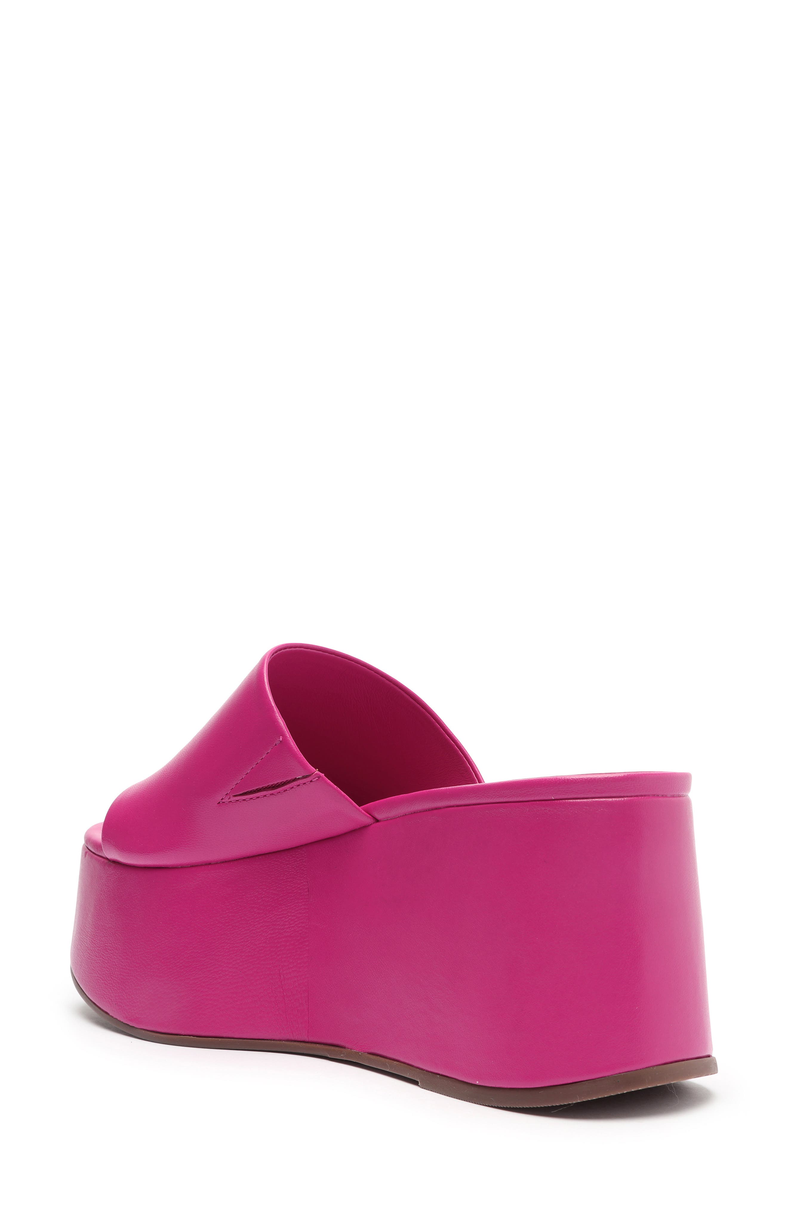 Marih Platform Wedge Sandal, Alternate, color, HOT PINK