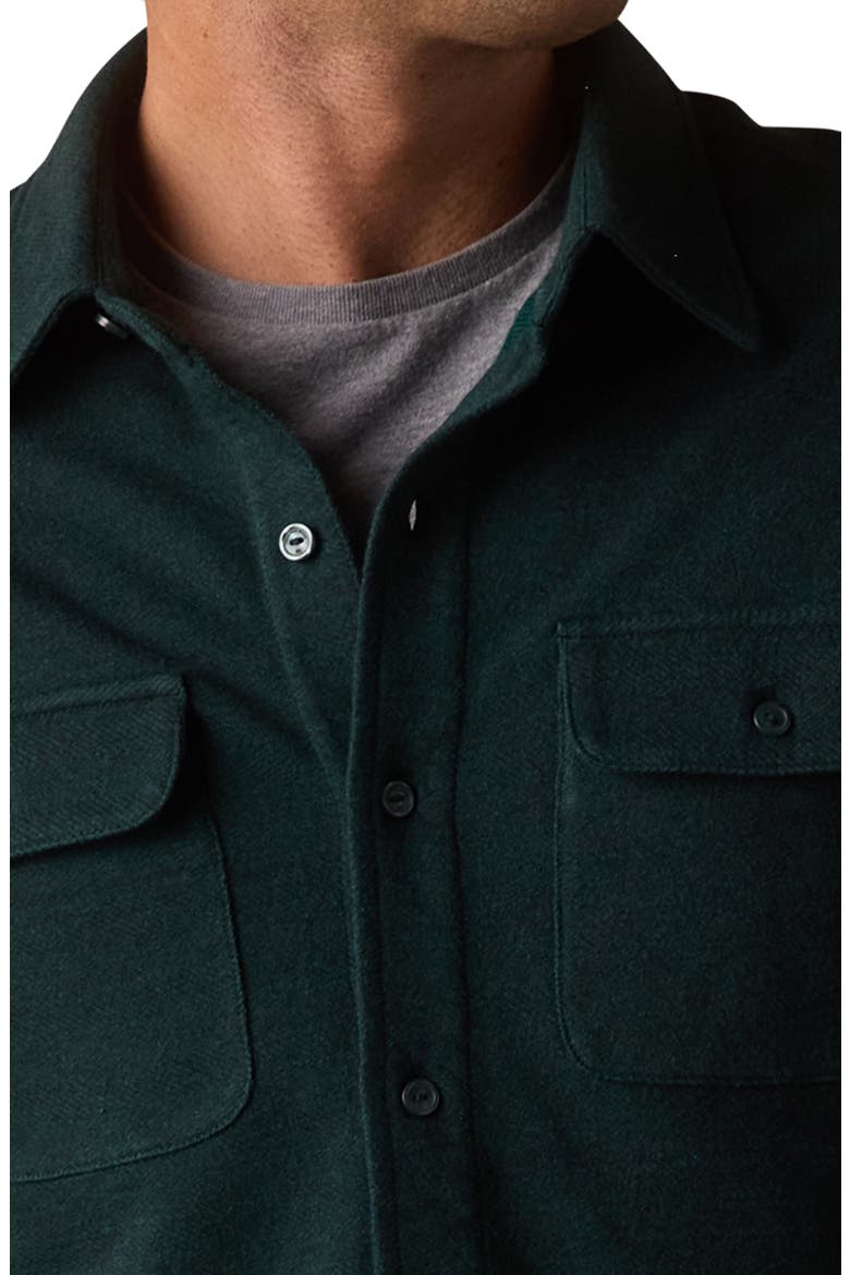 Textured Knit Long Sleeve Button-Up Shirt, Alternate, color, EMERALD