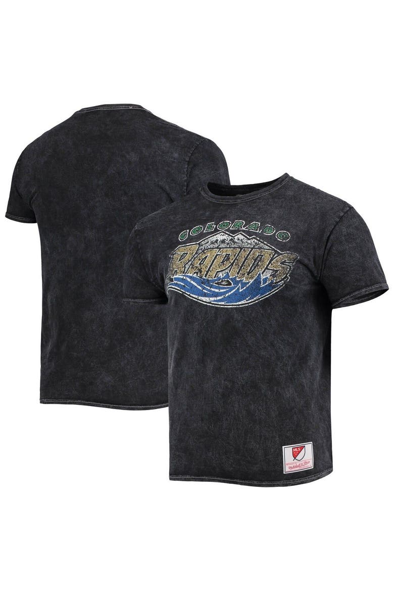 Men's Mitchell & Ness Black Colorado Rapids Since '96 Mineral Wash T-Shirt, Main, color, Black