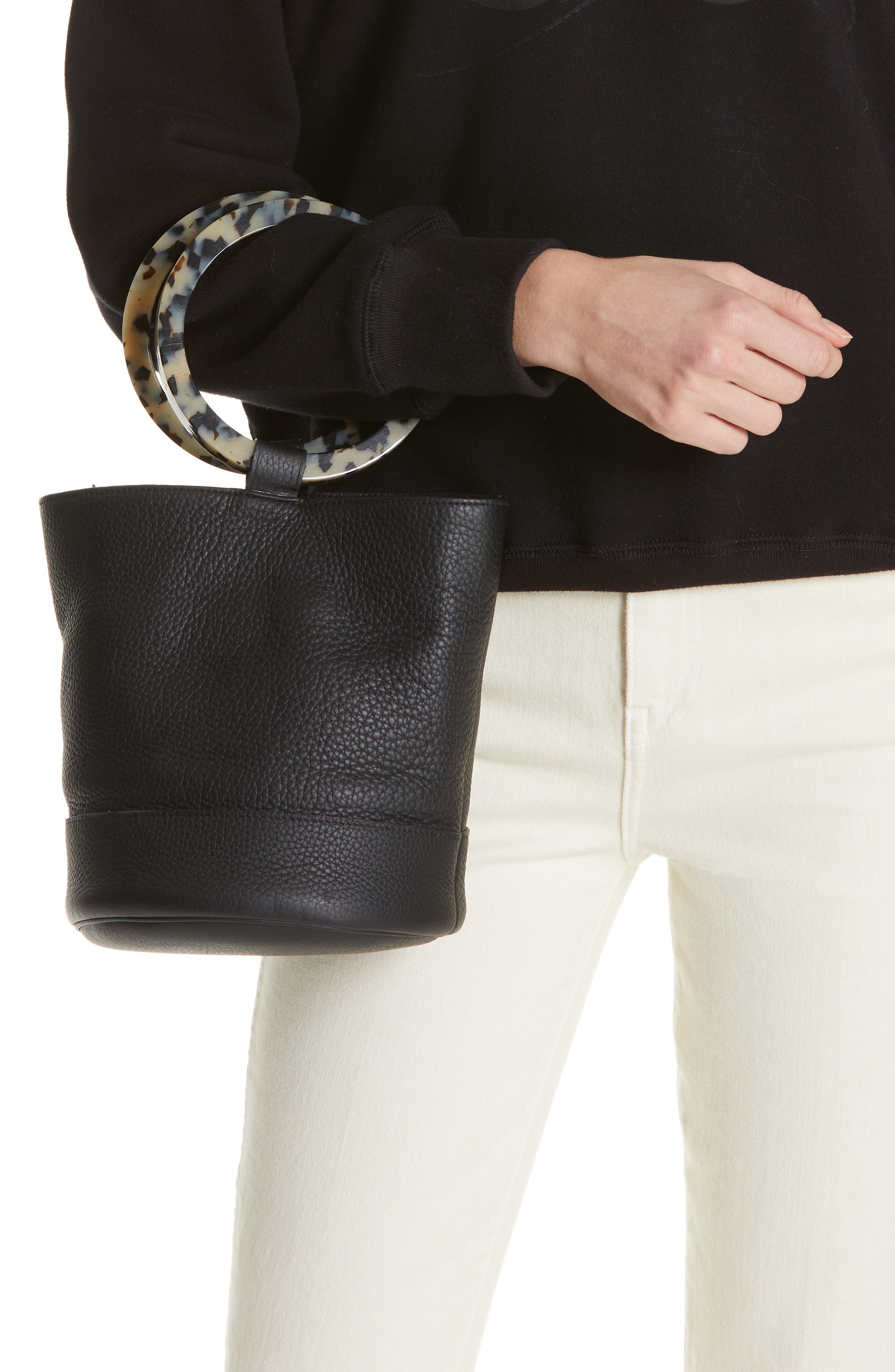 Simon Miller Bonsai 20 Pebbled Leather Bucket Bag, Alternate, color, 