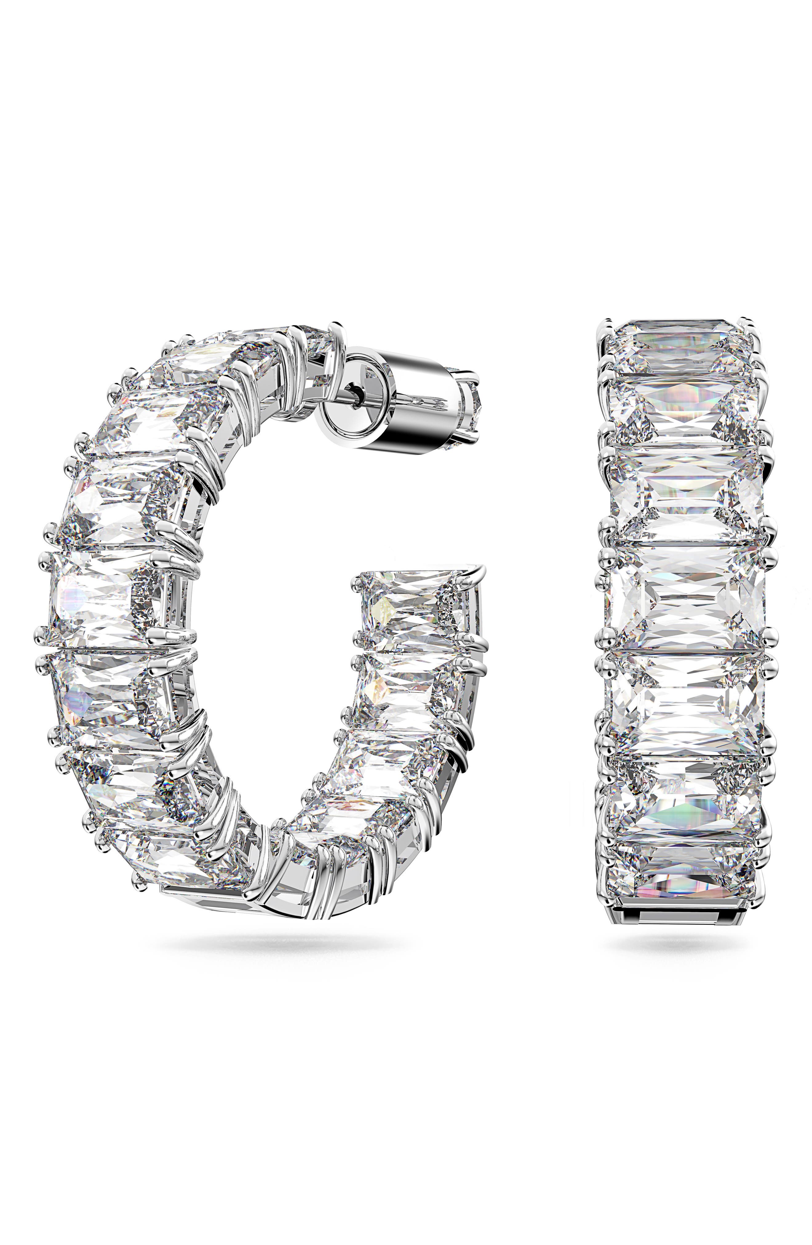 selected SILVER / CLEAR CRYSTAL