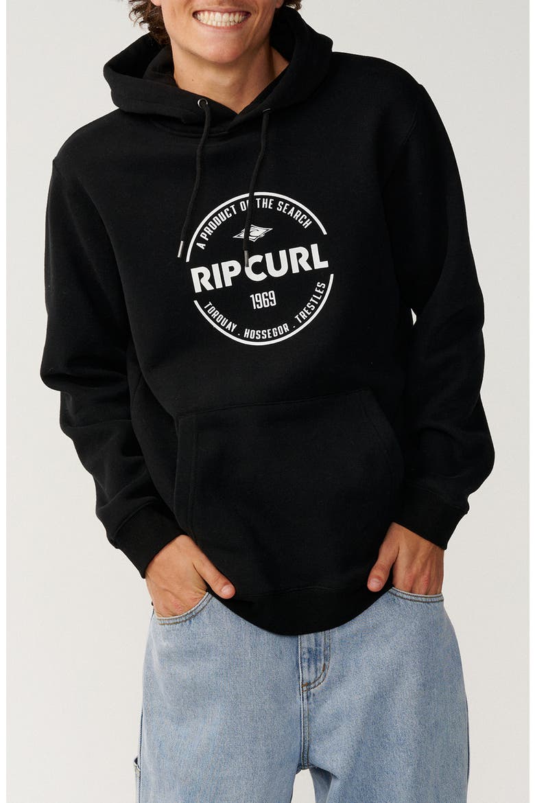 Staple Fleece Hoodie, Main, color, BLACK