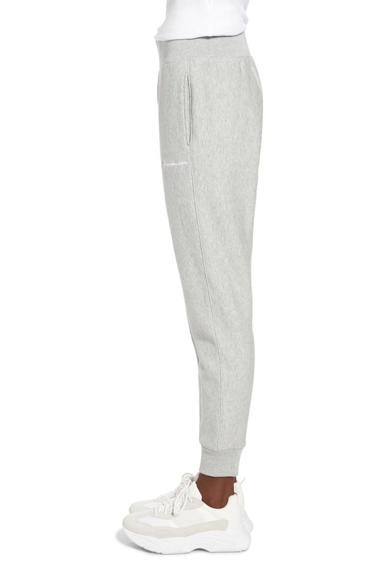 Chainstitch Logo Reverse Weave® Jogger Sweatpants, Alternate, color, OXFORD GREY