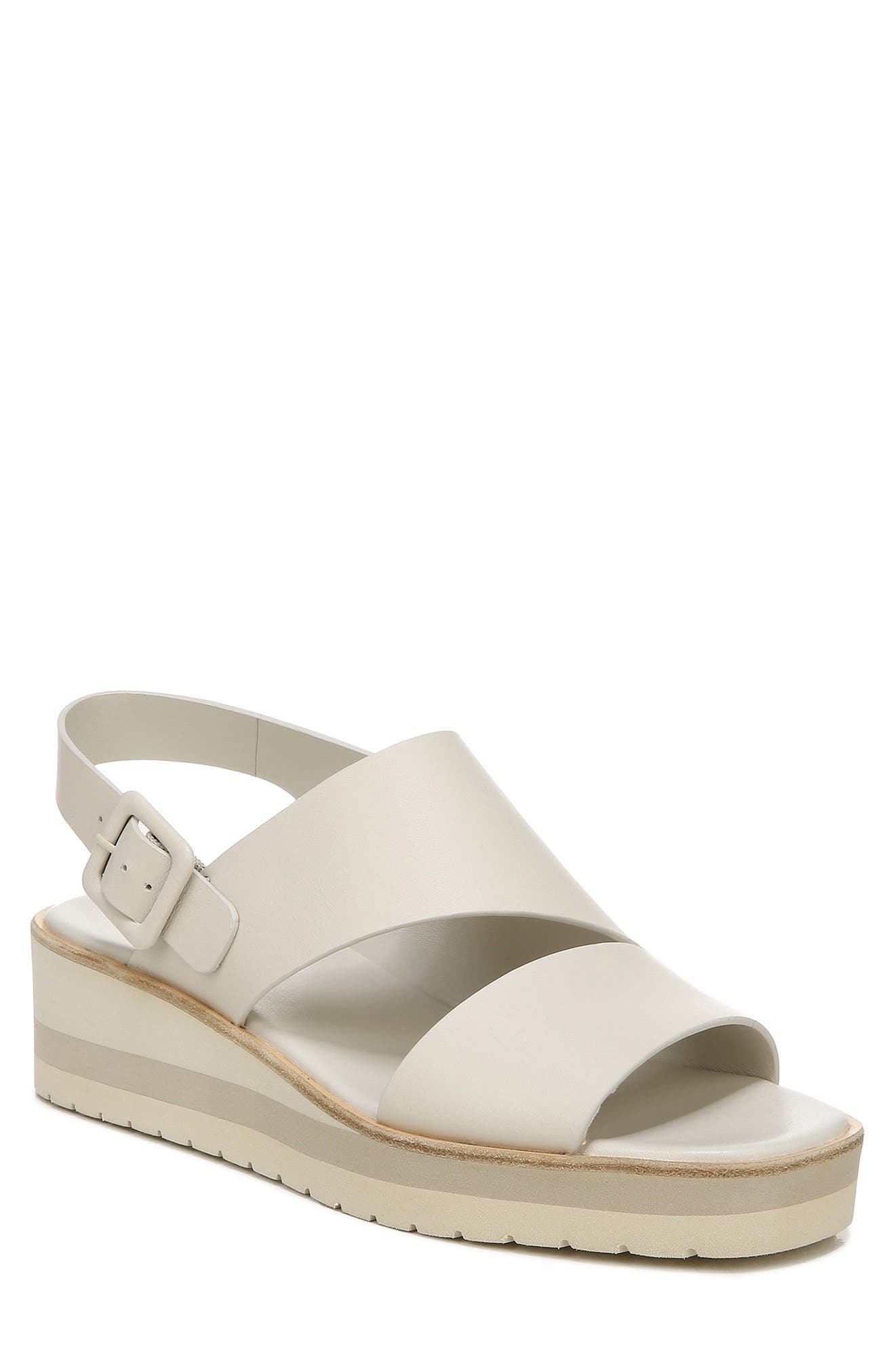 Shelby Platform Wedge Sandal, Main, color, OFF WHITE