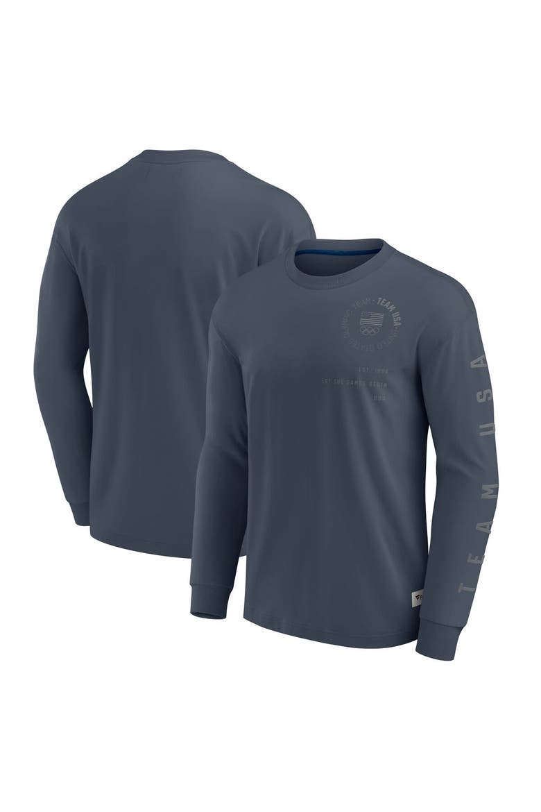 Men's Fanatics  Navy Team USA Elements Long Sleeve T-Shirt, Main, color, Navy