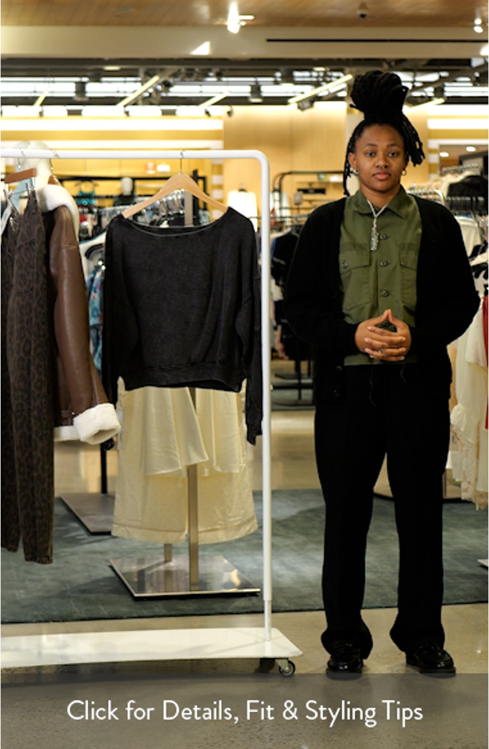 Free People Ife Oversize Thermal Sweatshirt | Nordstromrack