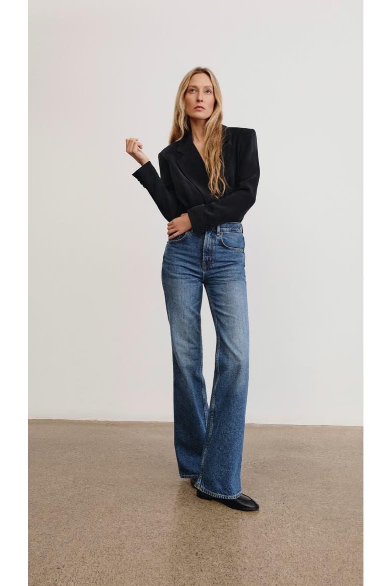 Owl High Rise Bootcut Jean, Alternate, color, Vintage Mid Blue