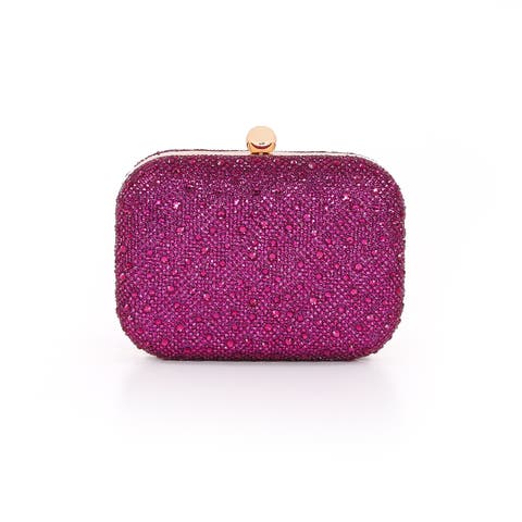 Celest Crystal Mini Minaudiere Clutch