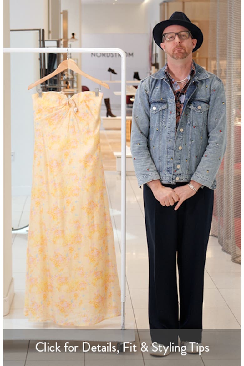 Amina Strapless Maxi Dress video