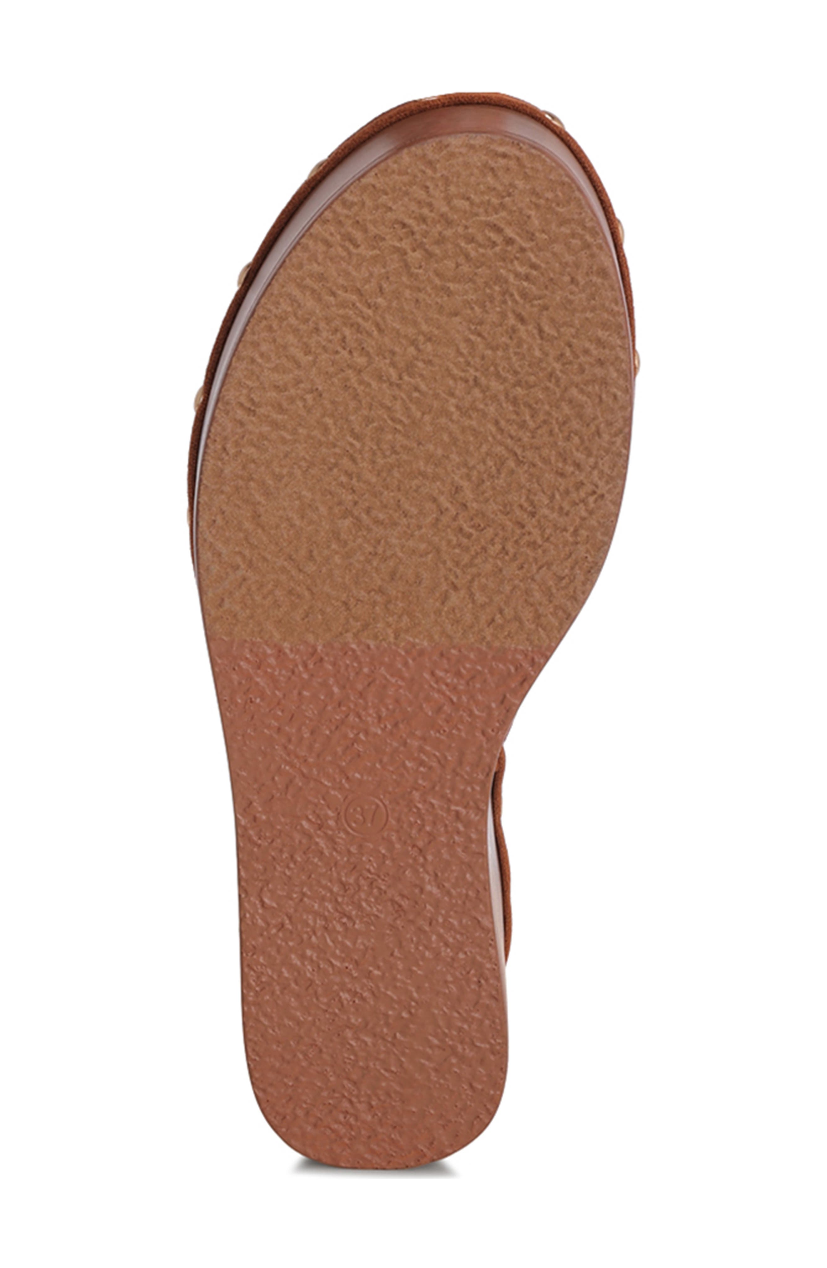Zorya Wedge Sandal, Alternate, color, TAN SUEDE
