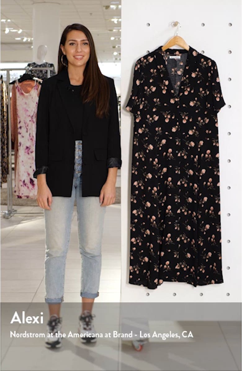 Rocki Floral Front Button Dress, sales video thumbnail
