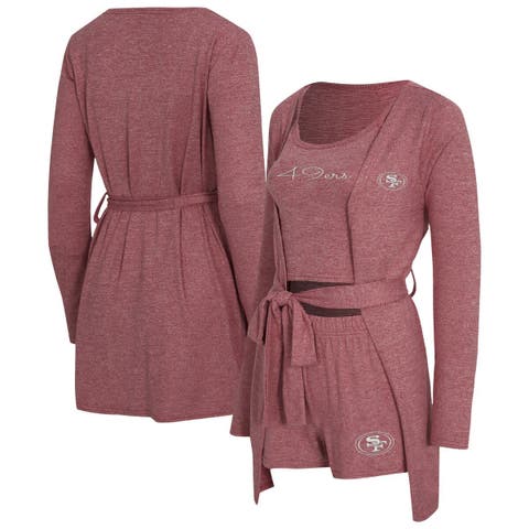 Women's Concepts Sport  Scarlet San Francisco 49ers Rigor Tank, Short & Robe Set