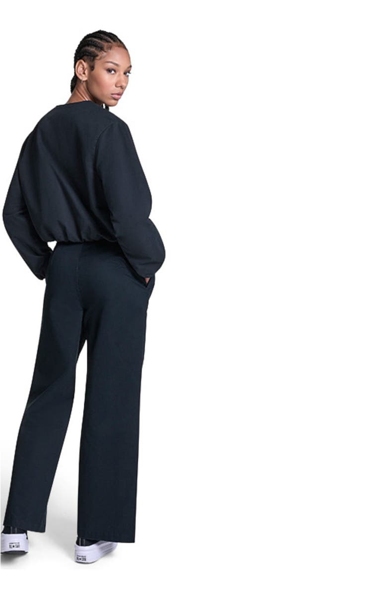 Converse Bubble Sleeve Bomber Jacket, Alternate, color, Converse Black