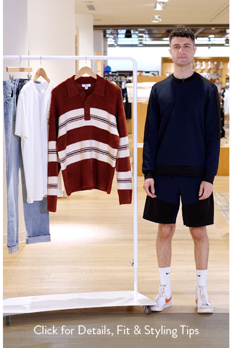 Stripe Oversize Polo Sweater video