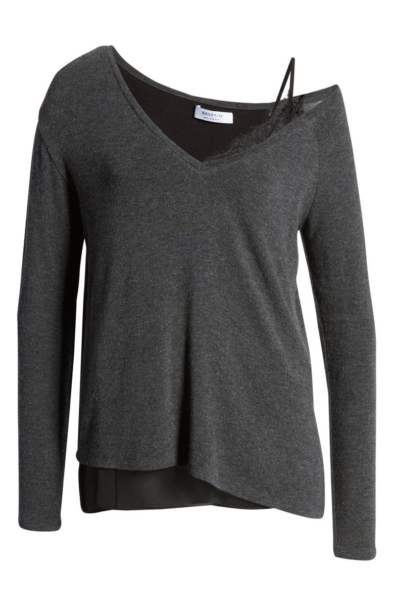 Bailey 44 Hannah Off the Shoulder V-Neck Sweater, Alternate, color,