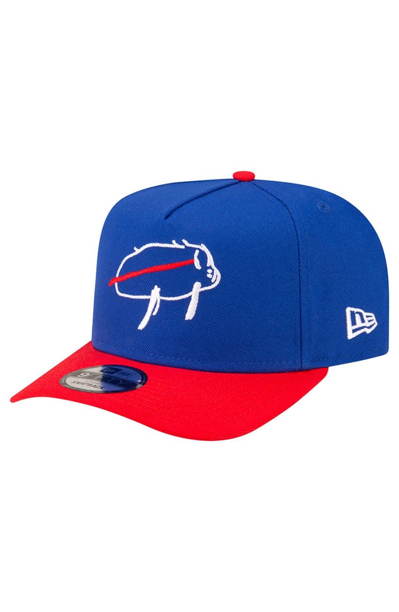 New Era Men's New Era Josh Allen Royal Buffalo Bills Director of Billustration A-Frame 9FIFTY Adjustable Hat, Main, color, Royal