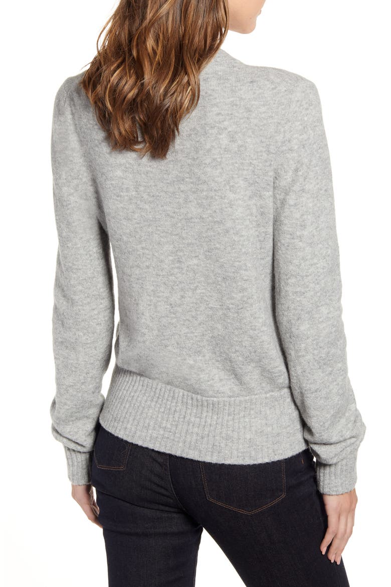 Crewneck Sweater in Super Soft Yarn (Nordstrom Exclusive), Alternate, color, HEATTHR GREY