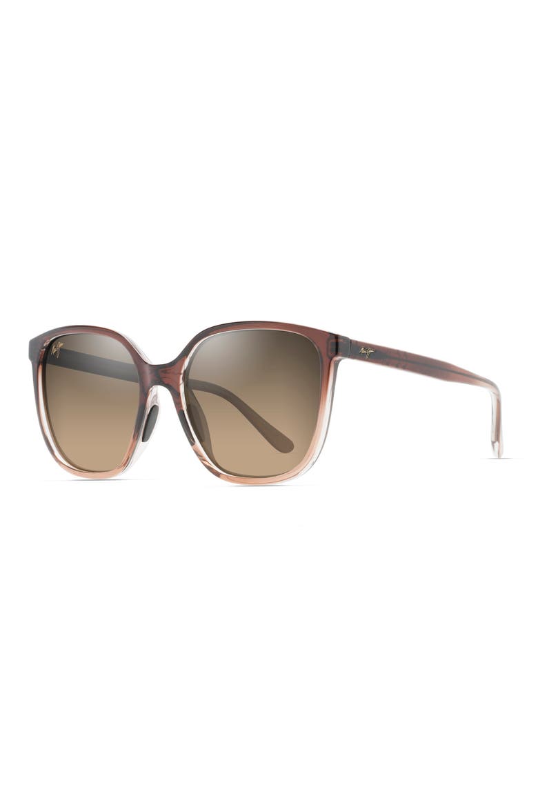 Good Fun 57mm PolarizedPlus2® Butterfly Sunglasses, Alternate, color, BROWN