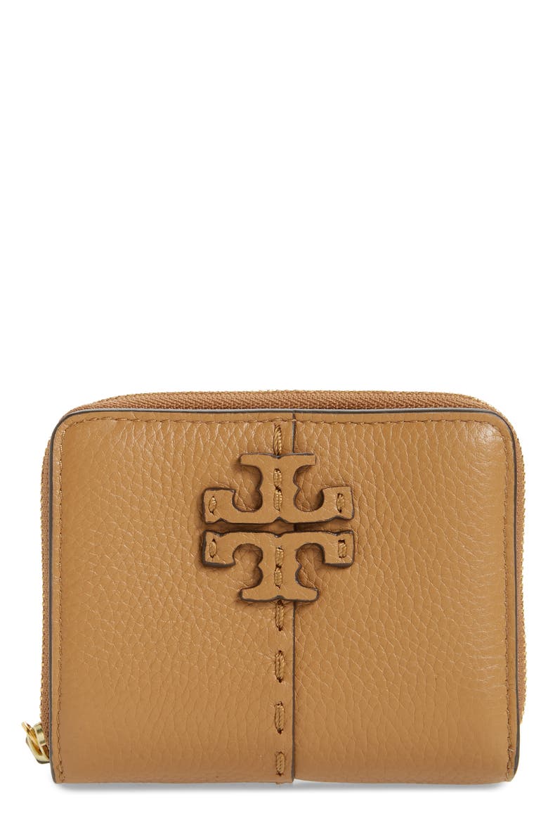 McGraw Bifold Leather Wallet, Main, color, TIRAMISU