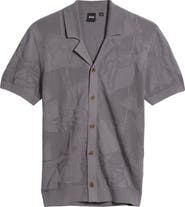 BOSS C-Noy Texture Camp Shirt