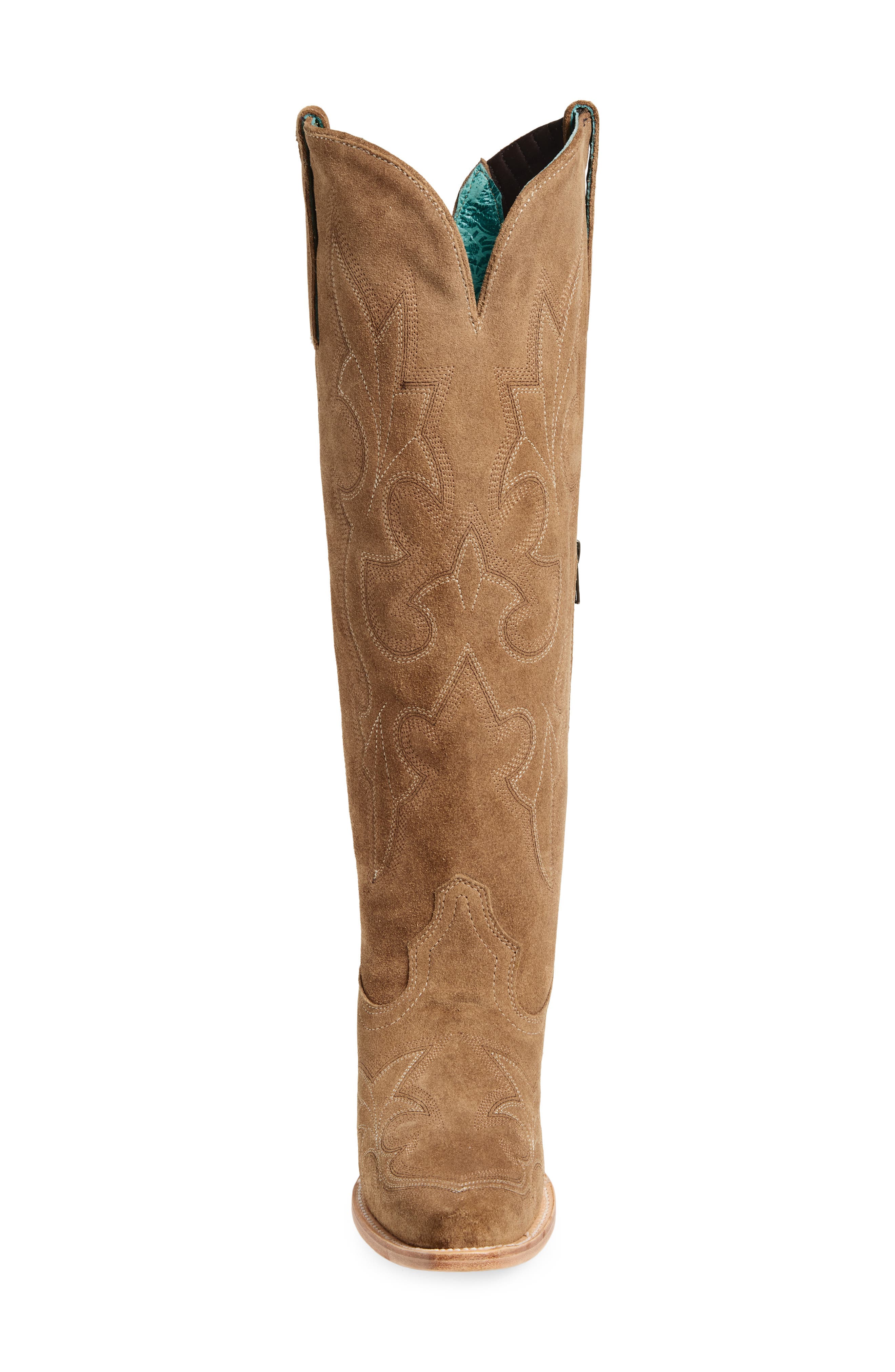 CORRAL Knee High Western Boot, Alternate, color, Sand