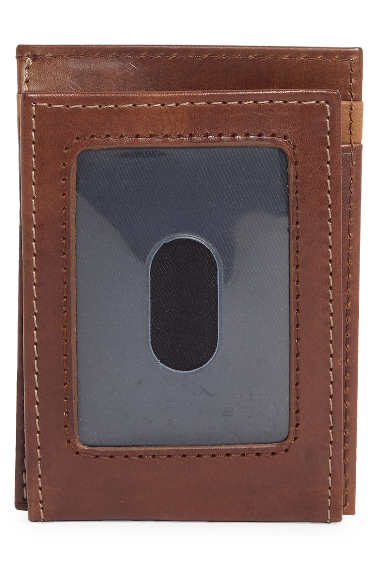 Charles Leather Card Case, Alternate, color, TAN