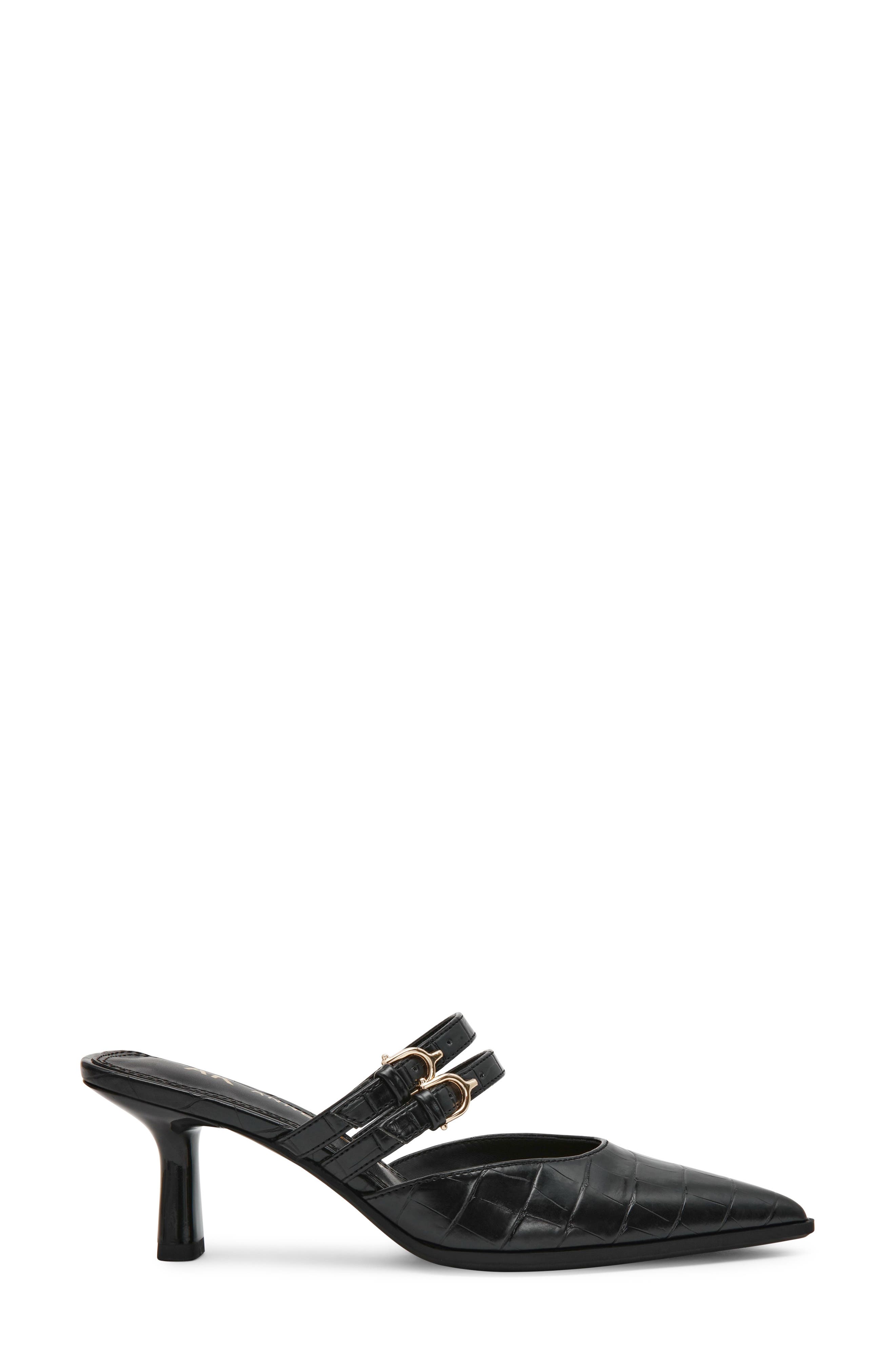 Colden Mule, Alternate, color, BLACK CROCO