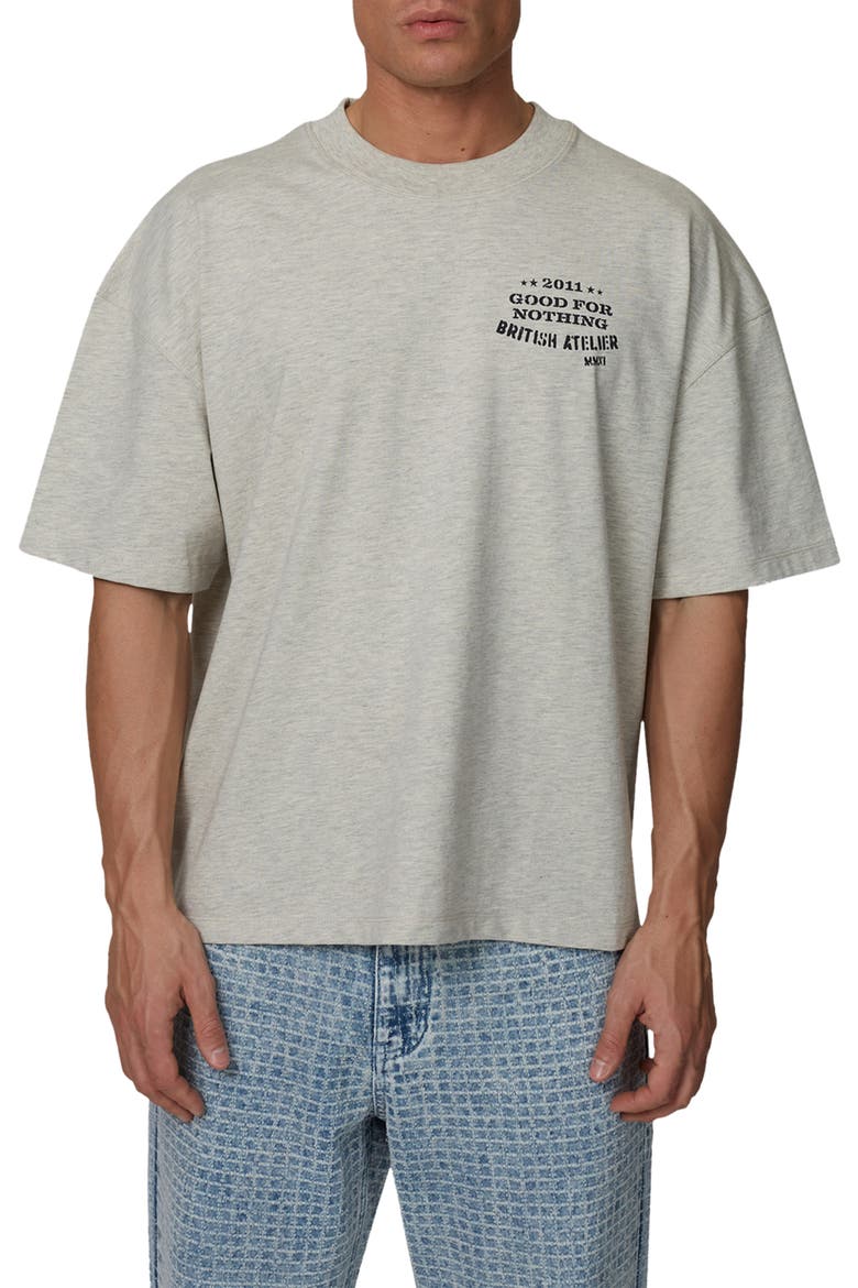 Boxy-Fit Icarus T-Shirt, Main, color, Grey