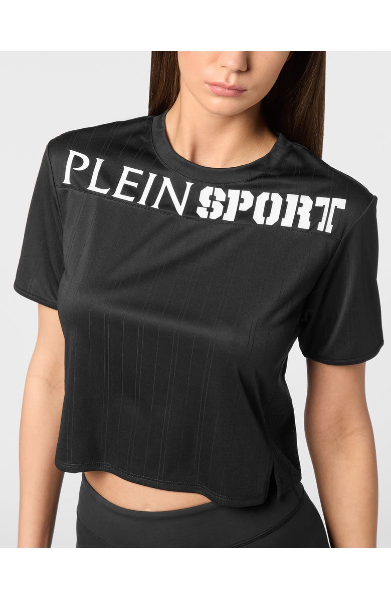 PLEIN SPORT T-Shirt Round Neck Women, Alternate, color, Black