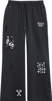 MIDNIGHT RODEO Opera House Patchwork Flare Sweatpants