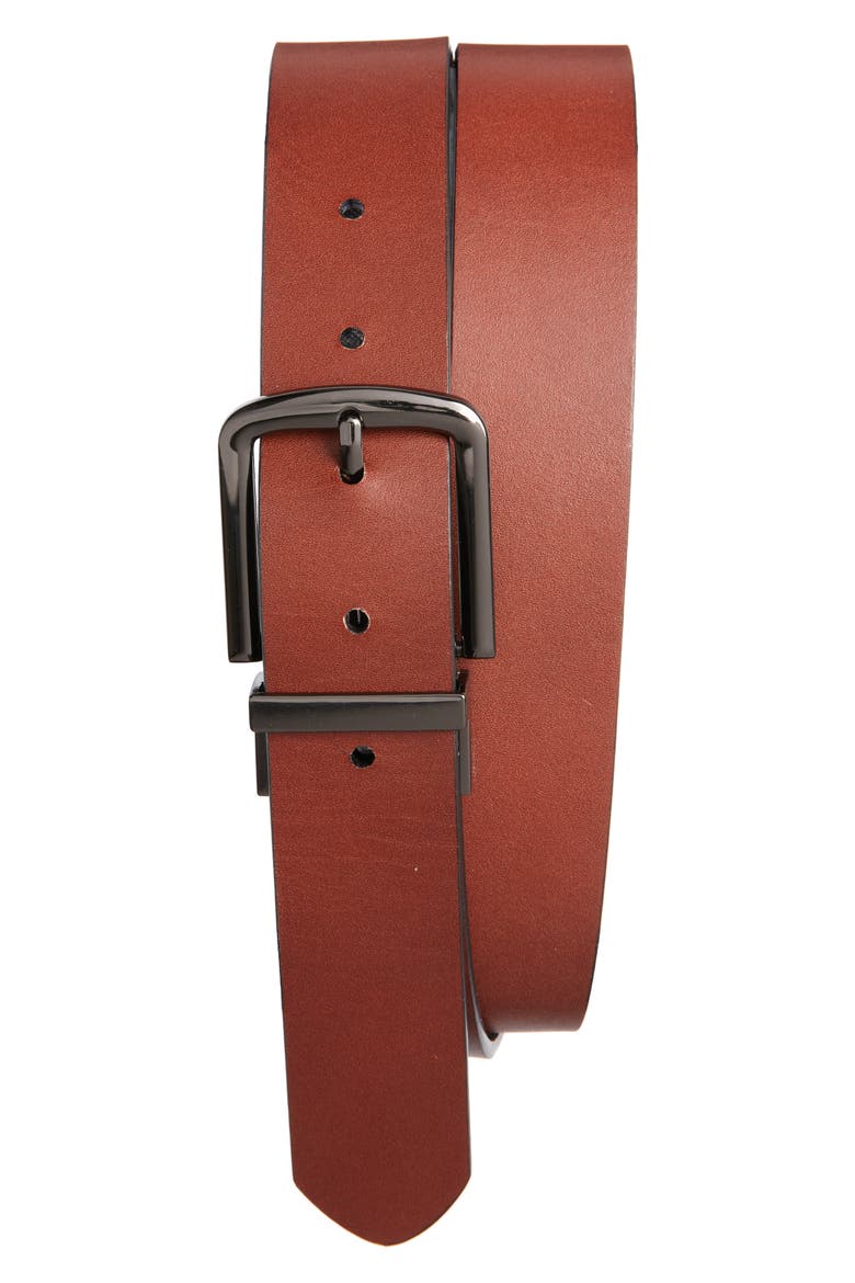 Otto Reversible Leather Belt, Alternate, color, BLACK- BROWN