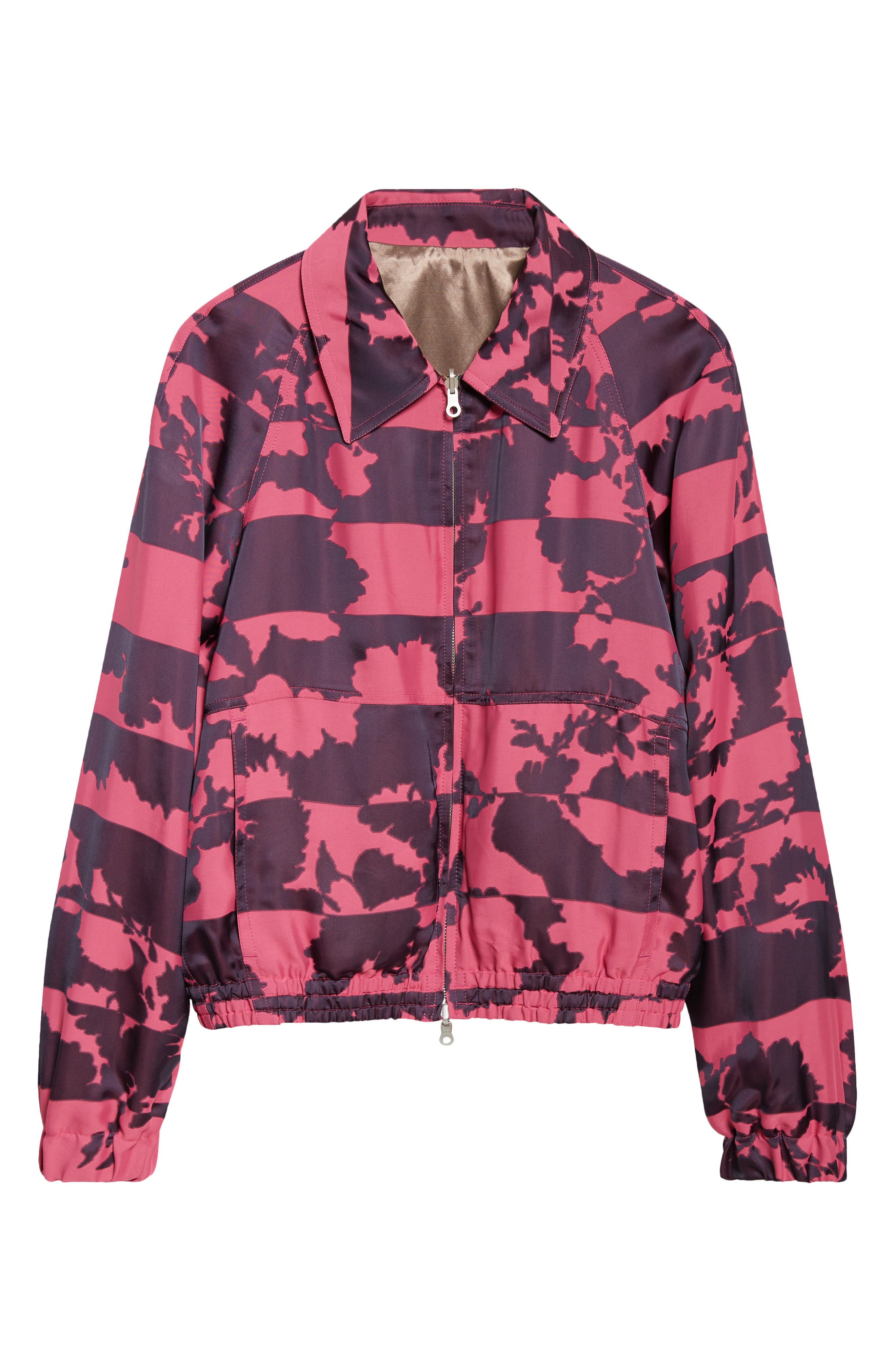 Dries Van Noten Vinnia Reversible Floral Jacquard Blouson Jacket