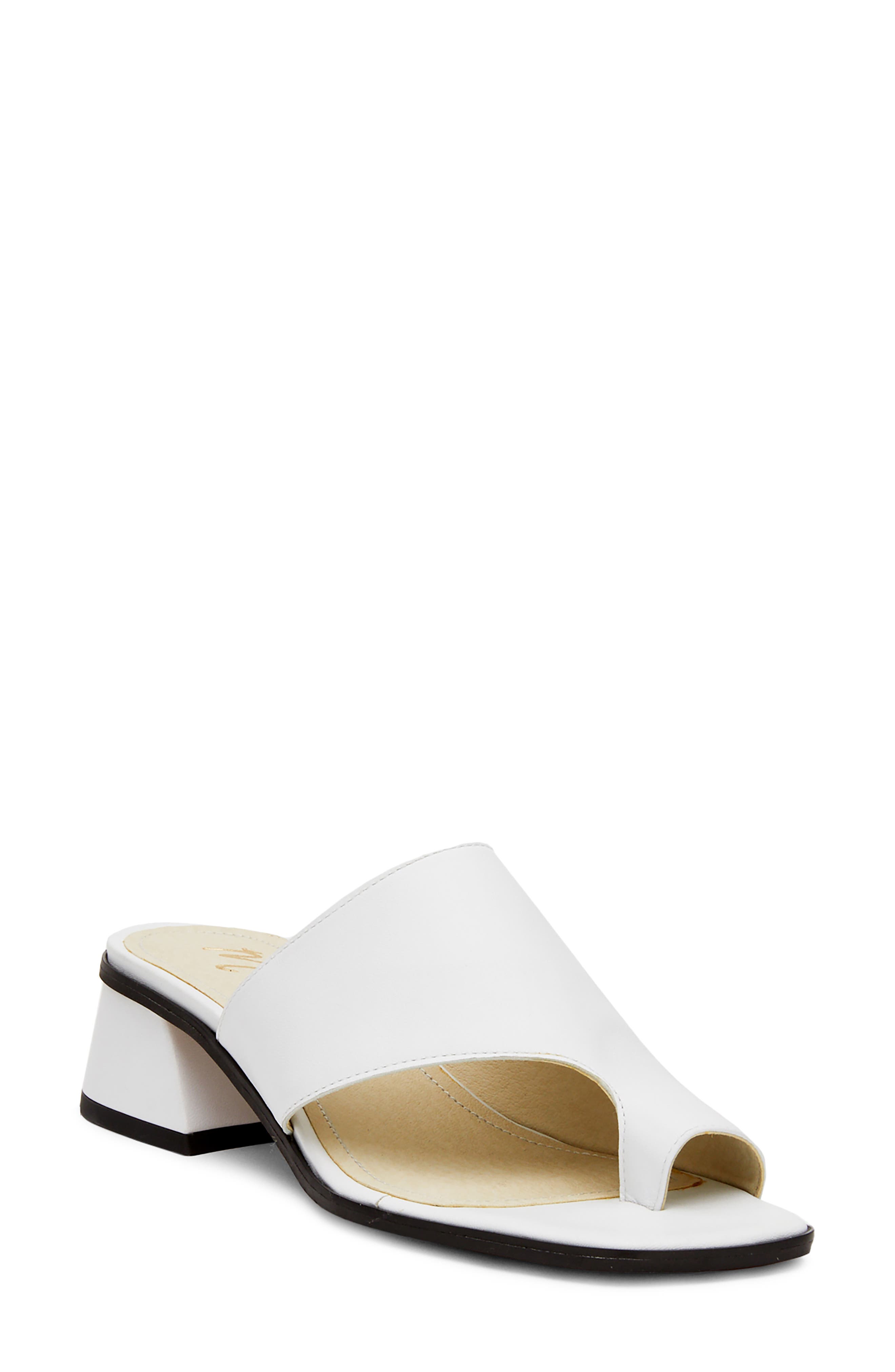Goddess Sandal, Main, color, WHITE LEATHER