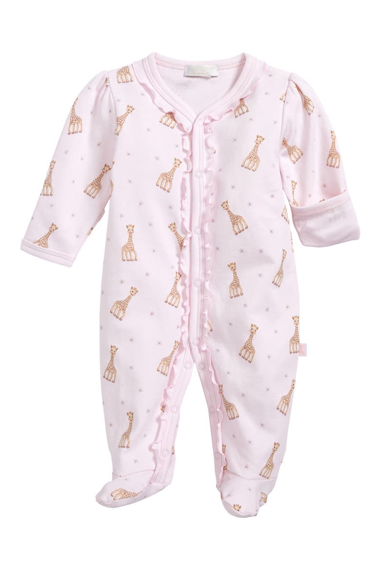 x Sophie la Girafe Print Footie, Main, color, PINK