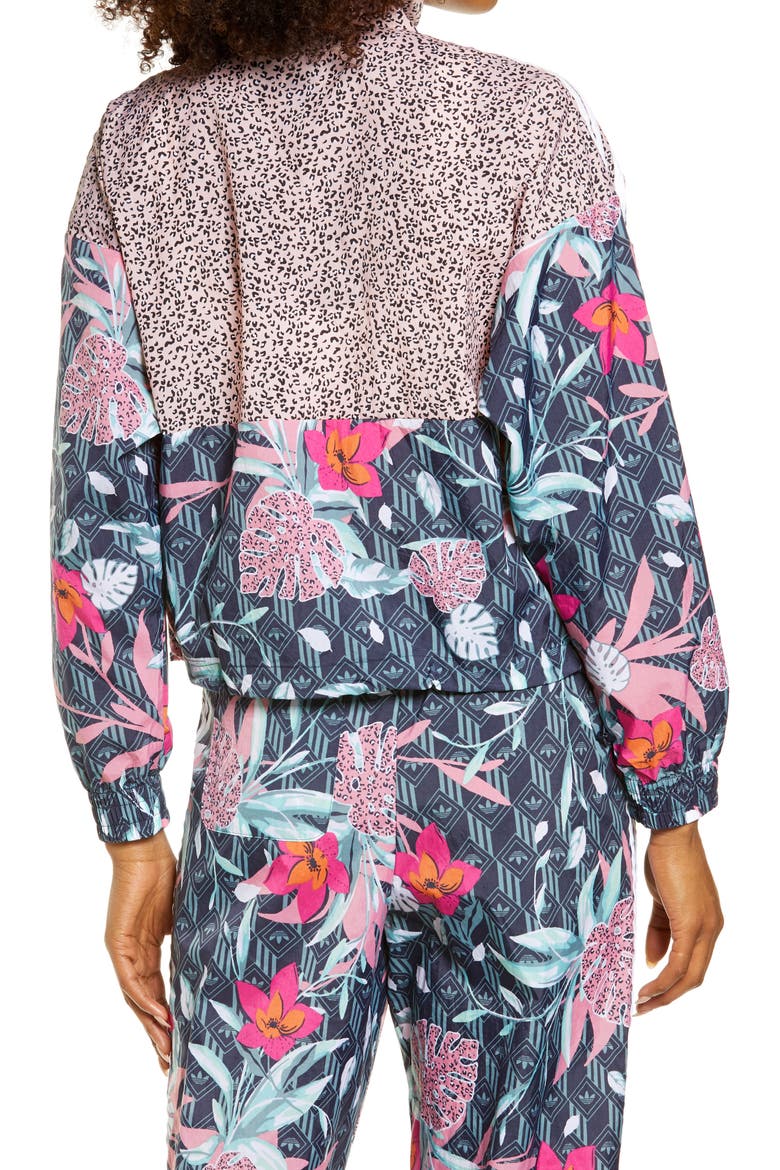 x HER Studio London Mixed Prints Track Jacket, Alternate, color, MULTICOLOR