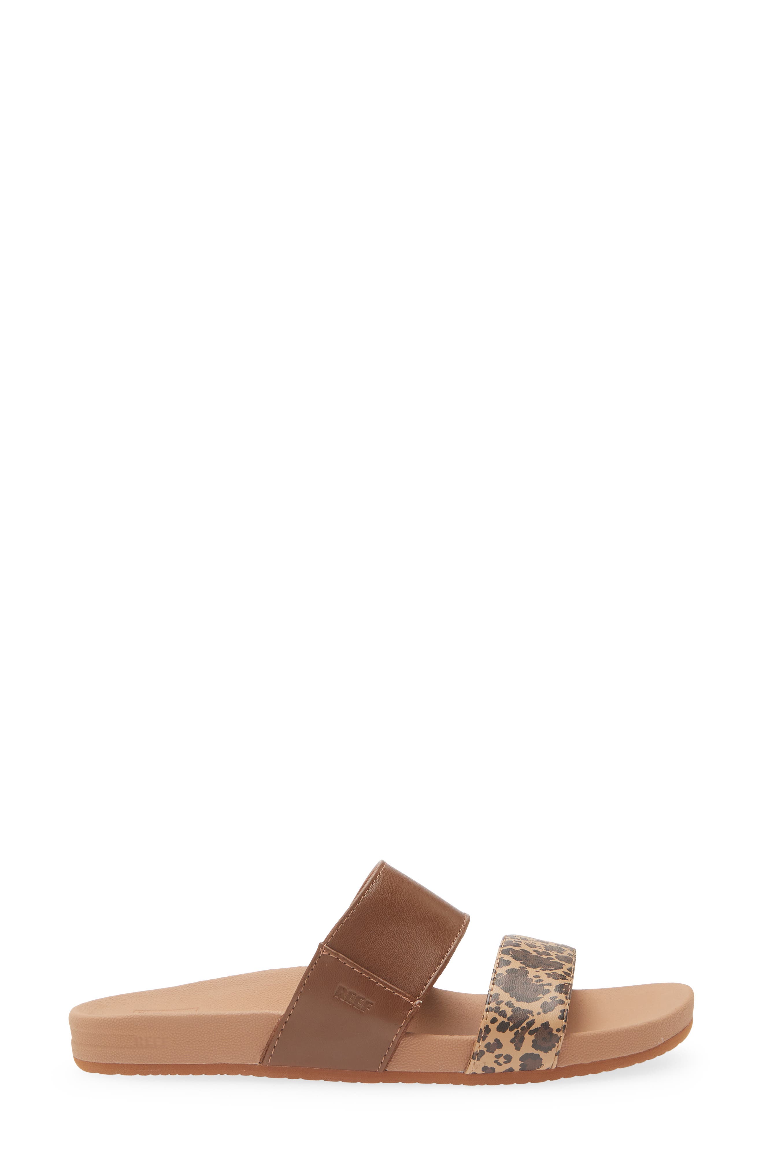 Reef Kaia Slide Sandal, Alternate, color, Brown Leopard