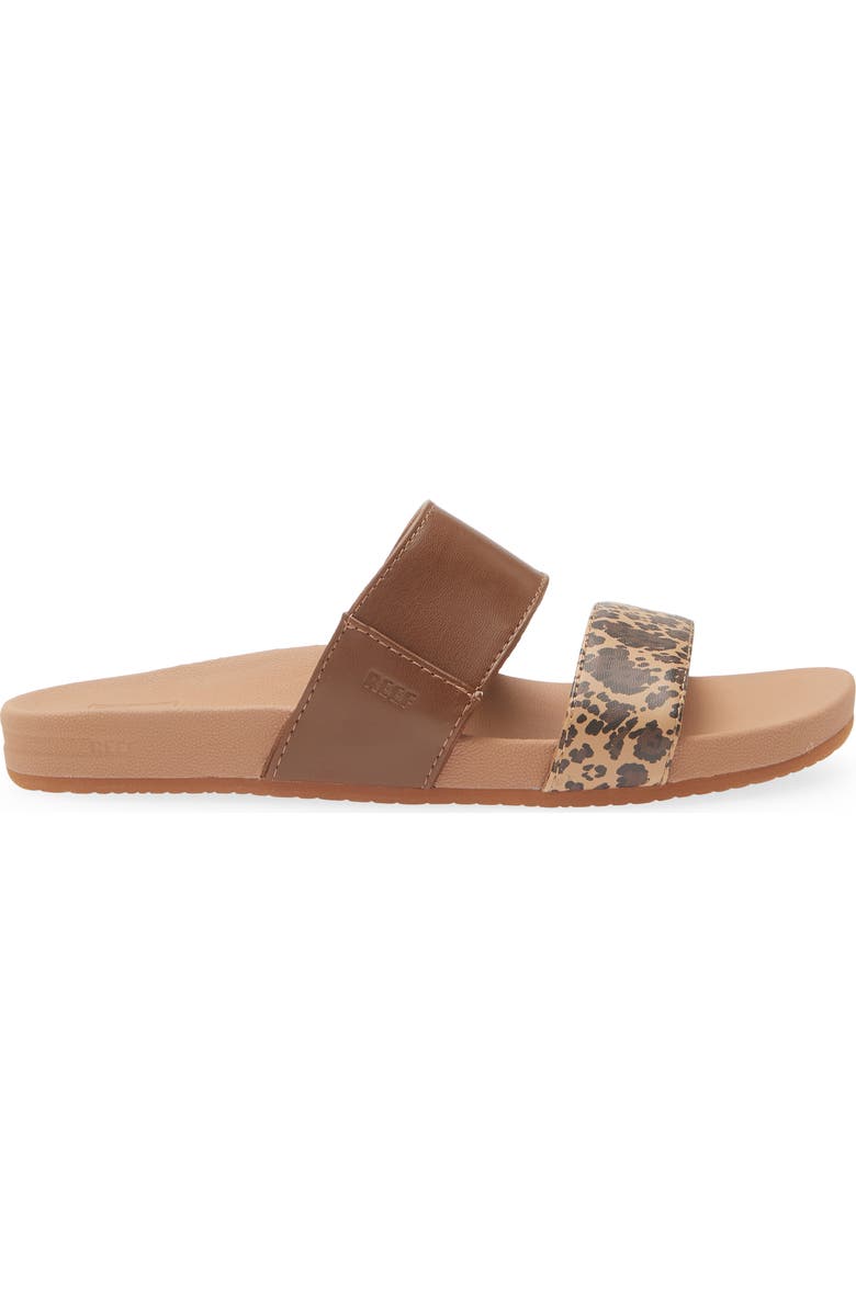 Reef Kaia Slide Sandal, Alternate, color, Brown Leopard