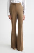 ST. JOHN Stretch Crepe Flare Leg Pants