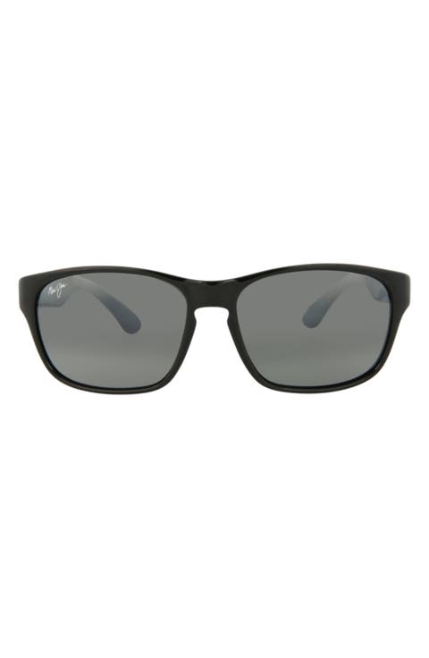 58mm Rectangle Sunglasses