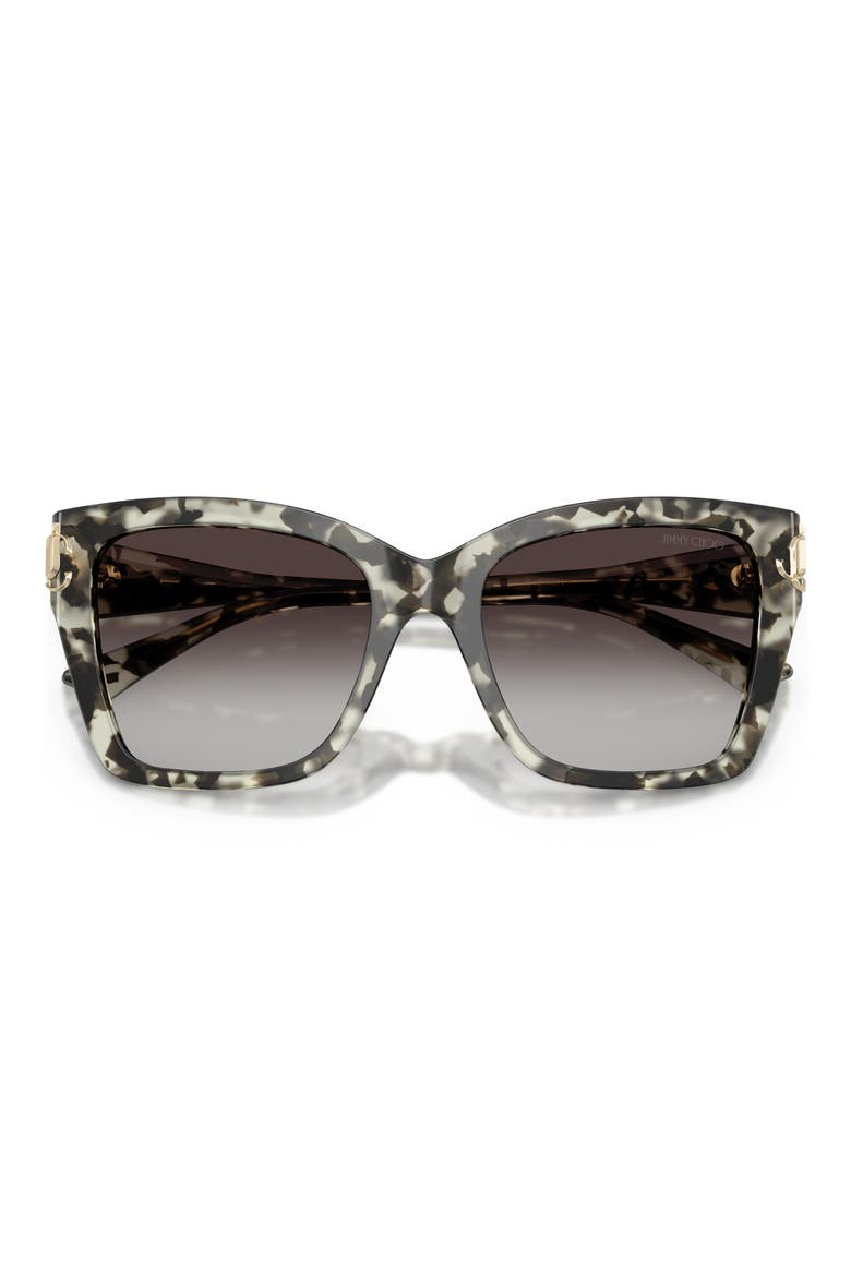 54mm Gradient Square Sunglasses, Alternate, color, MILKY HAVANA / GRADIENT GRAY
