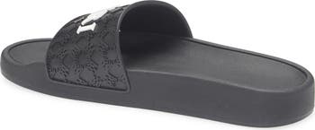 AMIRI アミリ MA QUAD スライドサンダル MA QUAD CANVAS POOL SLIDE - Black | AMIRI