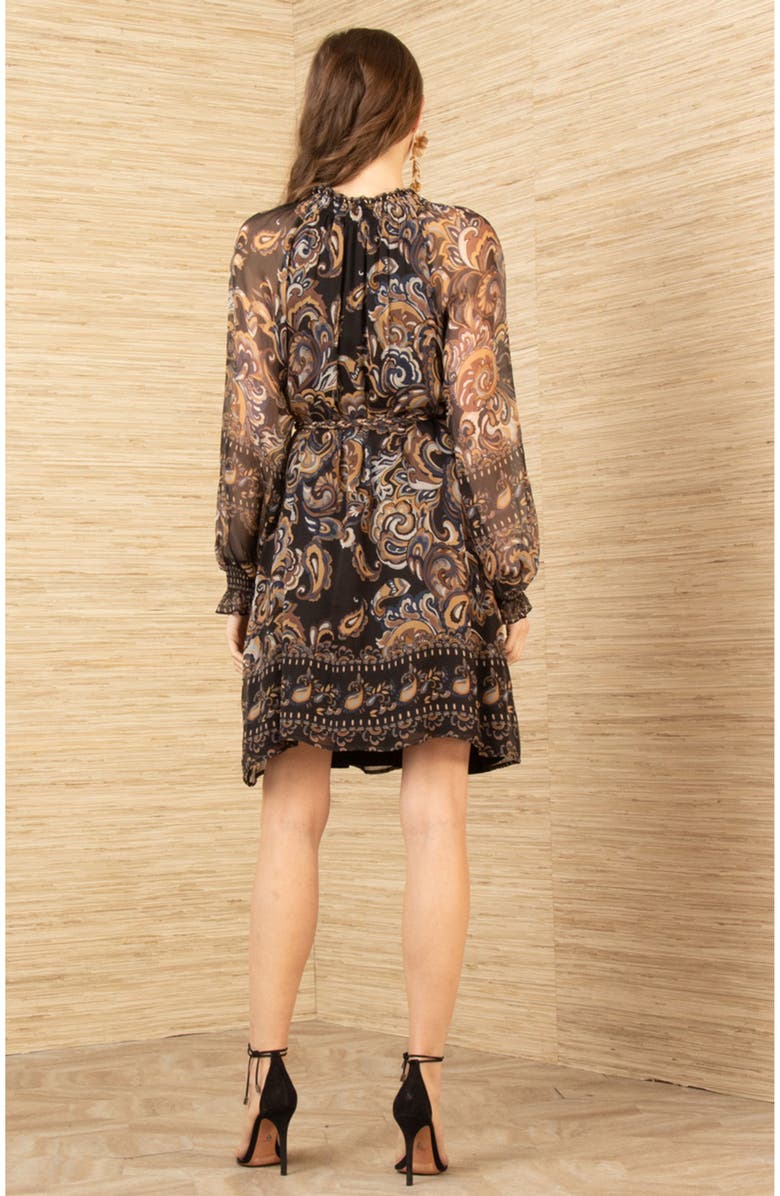 Hale Bob Nancy Silk Dress, Alternate, color,