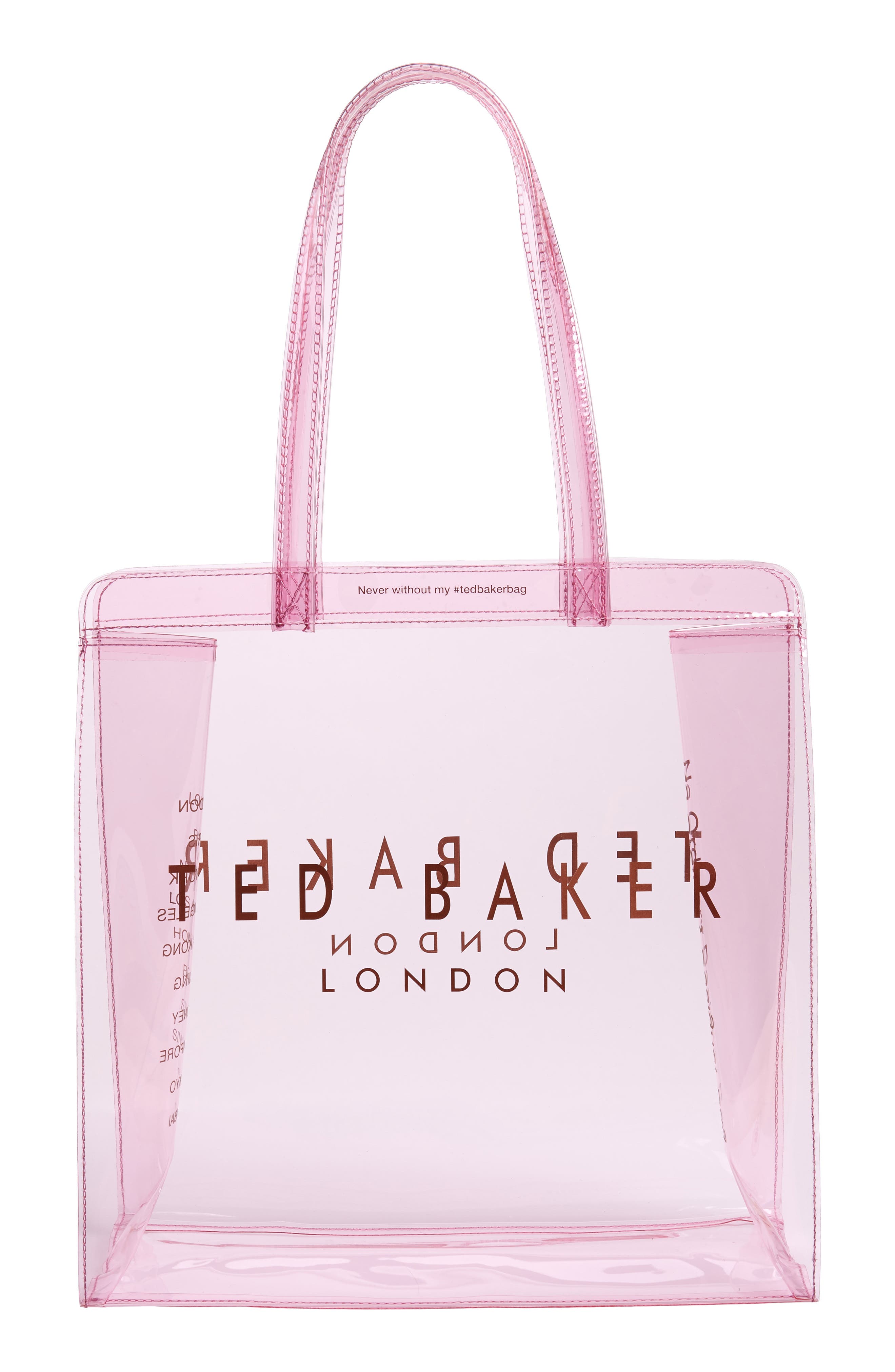 Large Clear Icon Tote (Nordstrom Exclusive), Main, color, LT-PINK
