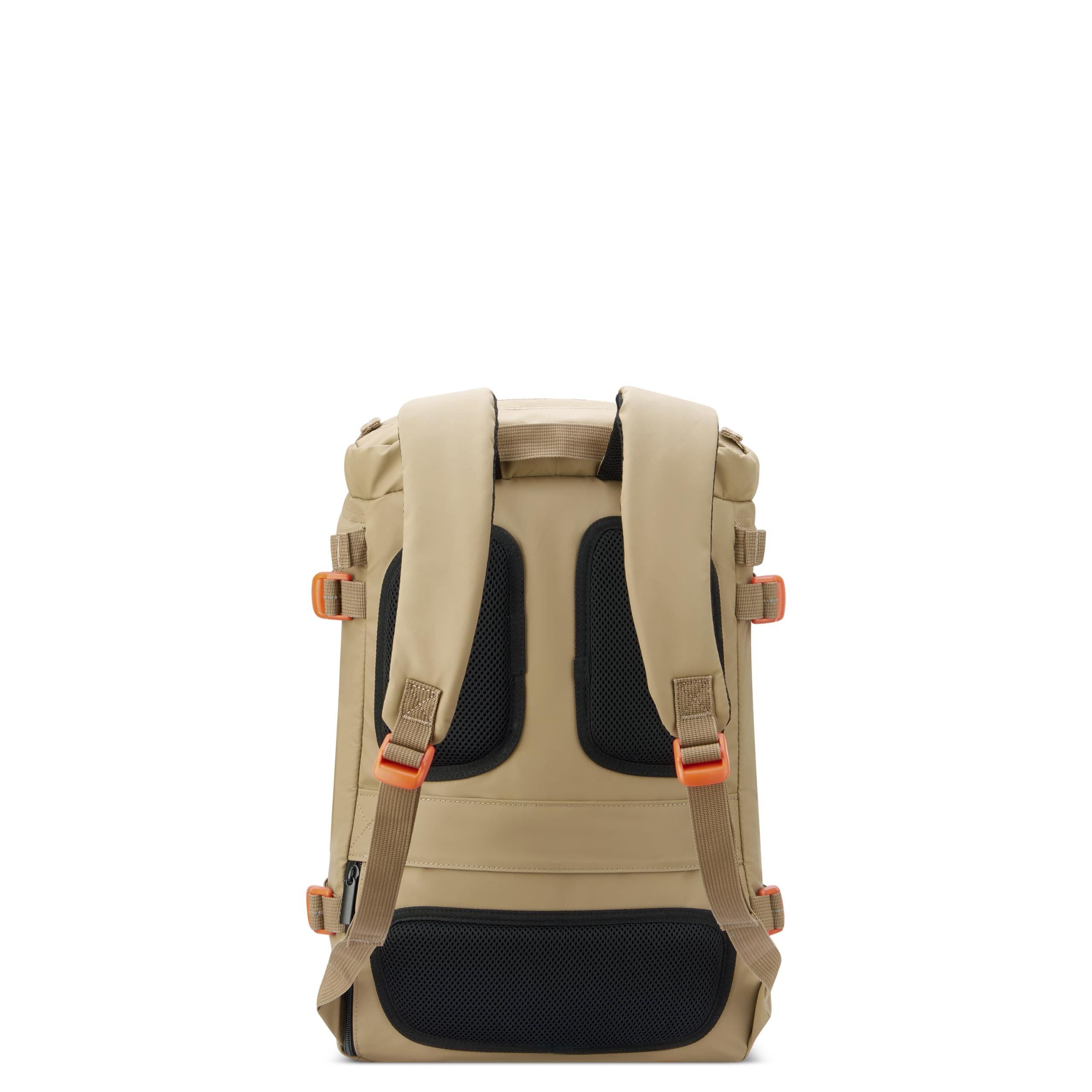 JS013C  15.6" Laptop Cylindrical Backpack, Alternate, color, Warm Sand
