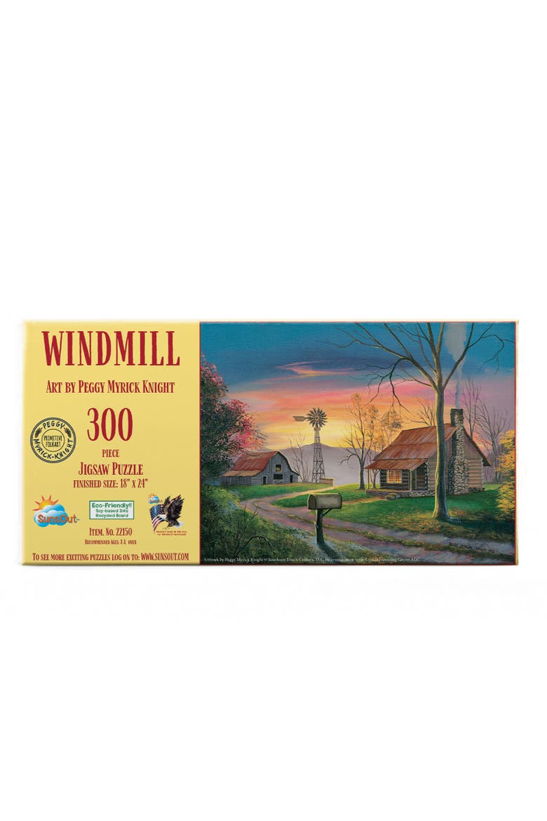 Windmill 300 piece Jigsaw Puzzle for Adults, Alternate, color, Multicolor
