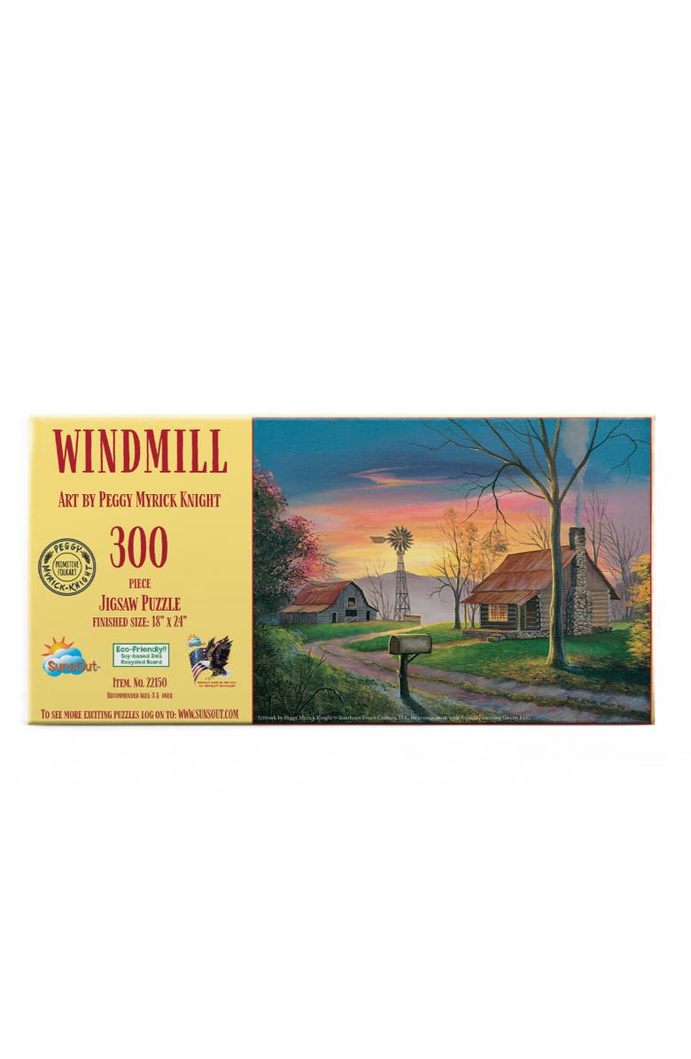 Sunsout Windmill 300 piece Jigsaw Puzzle for Adults, Alternate, color, Multicolor